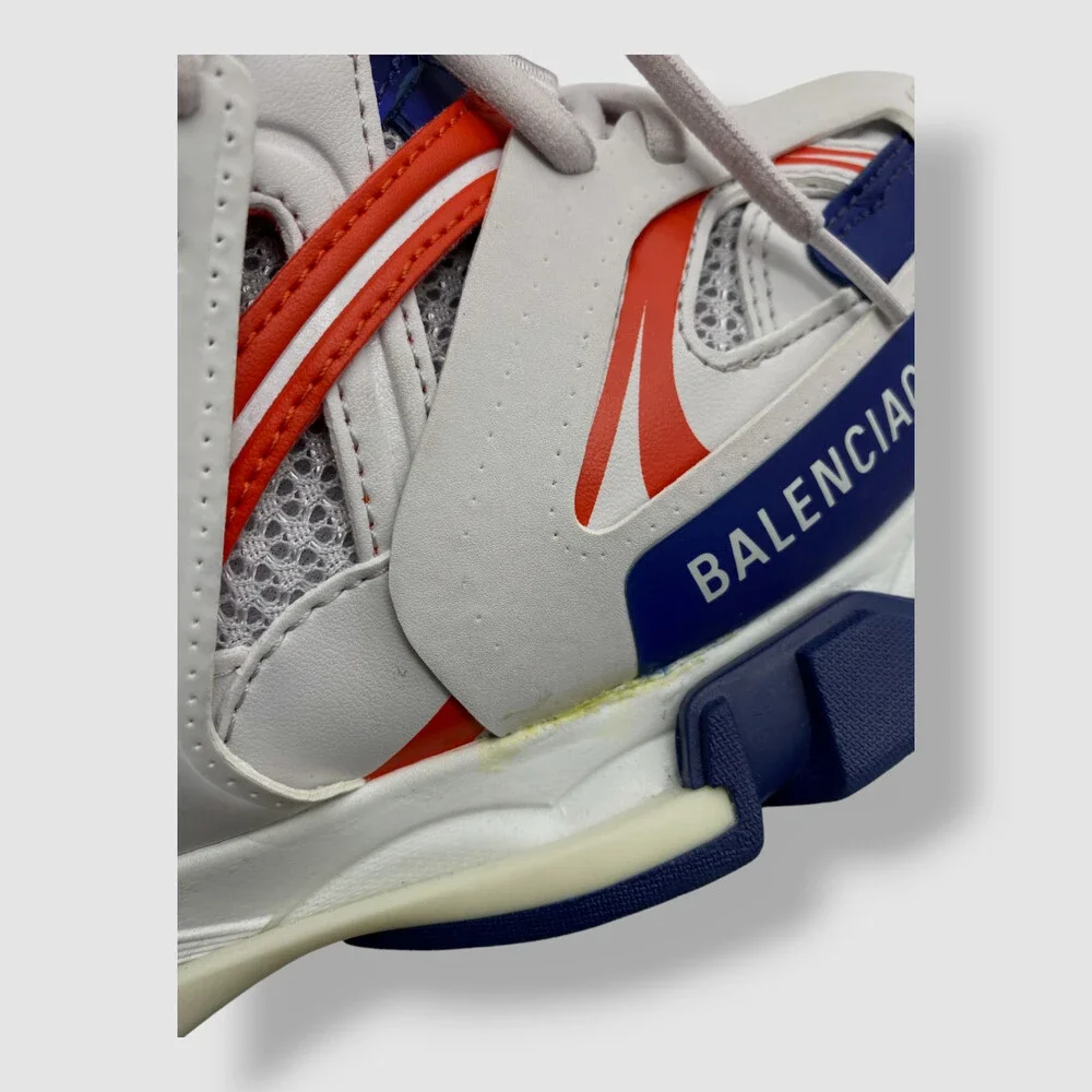 $1490 Balenciaga Mens White Track Hike Caged Mesh High-Top Sneakers Shoes 42 - Picture 5 of 7